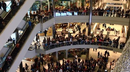 mall crowds